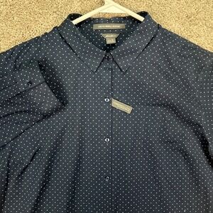 Eddie Bauer Women's XL Polka Dot‎ Stretch Wrinkle Resistant Comfort Shirt NEW